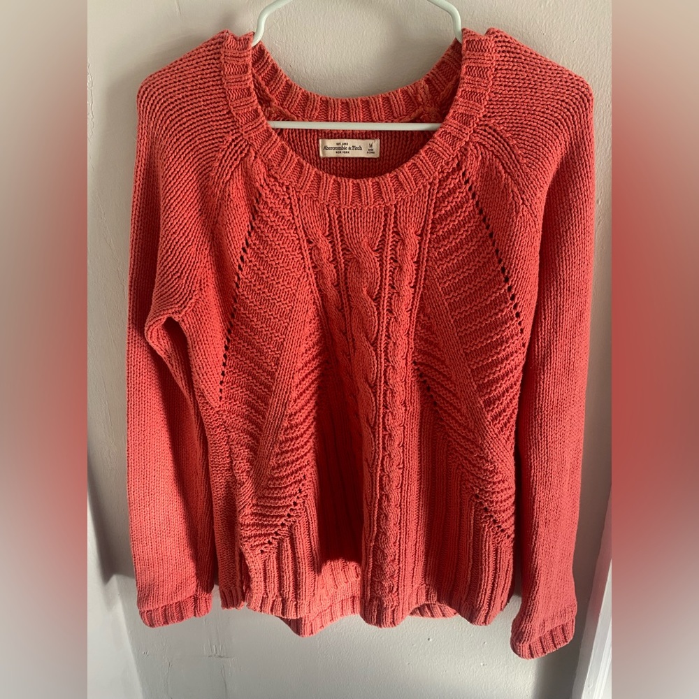 Abercrombie and Fitch Women’s Orange Sweater